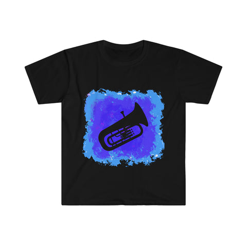 Vintage Blue Cloud - Tuba - Unisex Softstyle T-Shirt