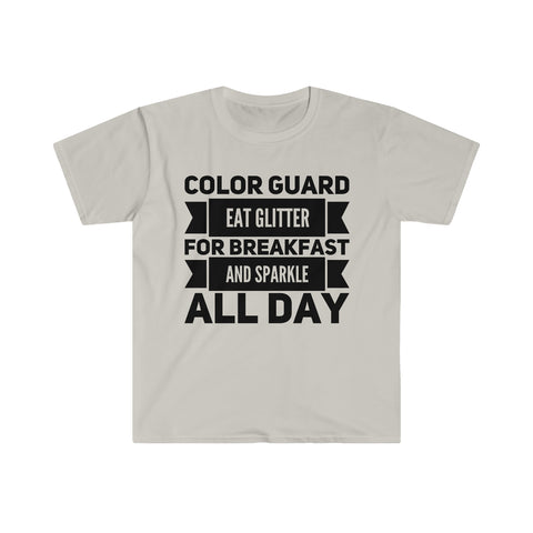 Color Guard - Eat Glitter And Sparkle All Day 9 - Unisex Softstyle T-Shirt