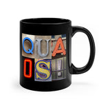 Quads/Tenors - Artsy Alphabet - 11oz Black Mug