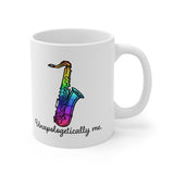 Unapologetically Me - Rainbow - Tenor Sax - 11oz Black Mug