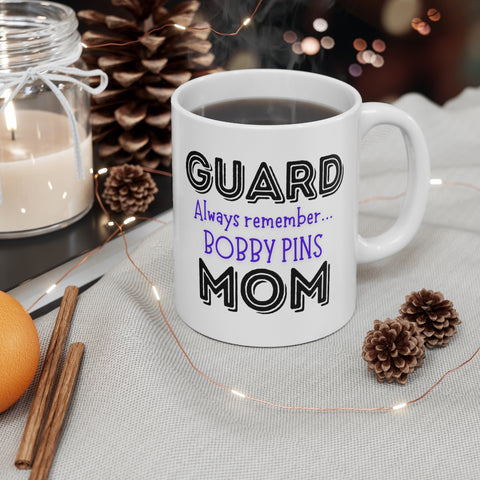 Guard Mom - Bobby Pins - 11oz White Mug
