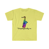 Unapologetically Me - Rainbow - Tenor Sax - Unisex Softstyle T-Shirt