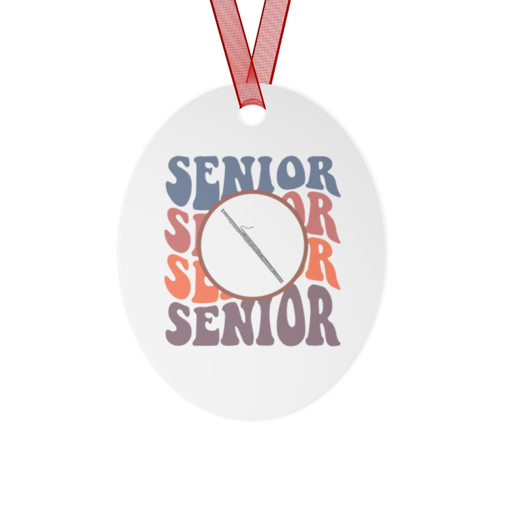 Senior Retro - Bassoon - Metal Ornament