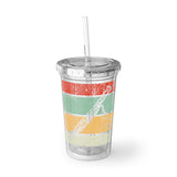 Vintage Grunge Lines - Bassoon - Suave Acrylic Cup