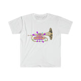 Spit Happens - Mellophone - Unisex Softstyle T-Shirt
