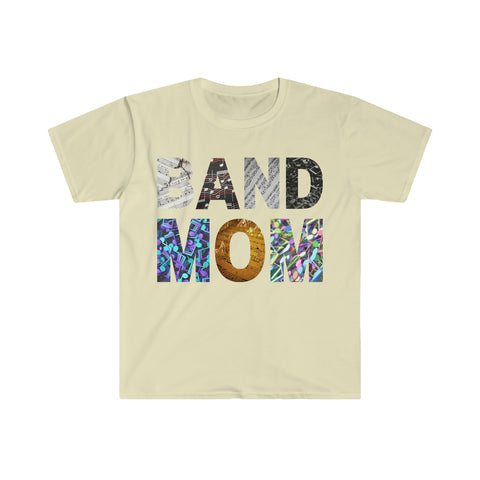 Band Mom - Music Notes - Unisex Heavy Cotton Tee