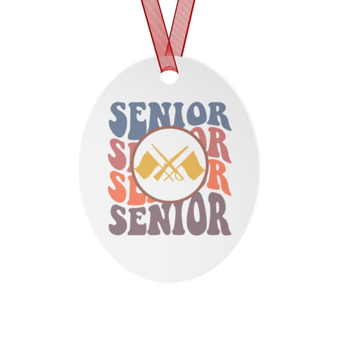 Senior Retro - Color Guard 2 - Metal Ornament