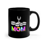 Band Mom - Tie Dye - Quads - 11oz Black Mug