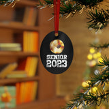Senior 2023 - White Lettering - Cymbals - Metal Ornament