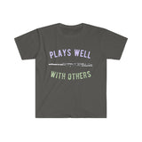 Plays Well With Others - Flute - Unisex Softstyle T-Shirt
