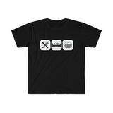 Eat, Sleep, Play - Snare - Unisex Softstyle T-Shirt