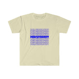 Percussionist - Retro - Blue - Unisex Softstyle T-Shirt
