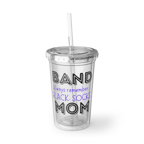 Band Mom - Black Sock - Suave Acrylic Cup