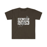 Senior 2023 - White Lettering - Trumpet - Unisex Softstyle T-Shirt