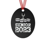 Senior 2023 - White Lettering - Quads/Tenors - Metal Ornament