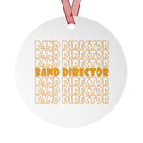 Band Director - Gold - Metal Ornament