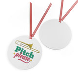 Pitch Please - Trombone - Metal Ornament