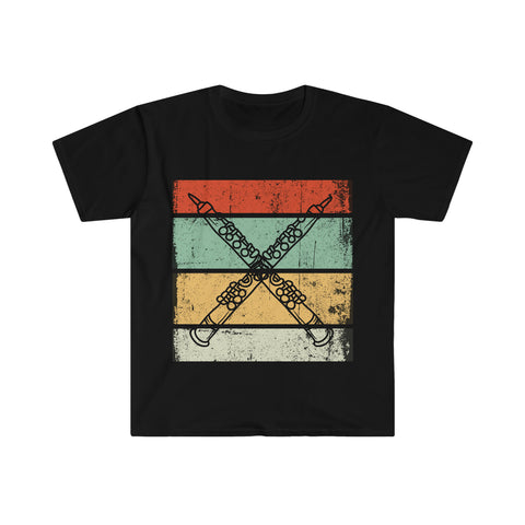 Vintage Grunge Lines - Oboe - Unisex Softstyle T-Shirt