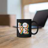 LOVE - Flute - 11oz Black Mug