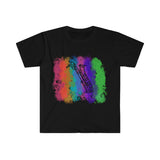 Vintage Rainbow Cloud - Bari Sax - Unisex Softstyle T-Shirt