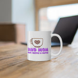 Band Mom - Heart, Hustle, Coffee 2 - 11oz White Mug
