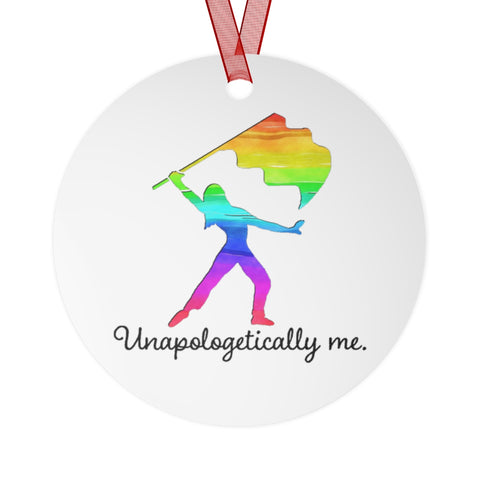 Unapologetically Me - Rainbow - Color Guard 3 - Metal Ornament