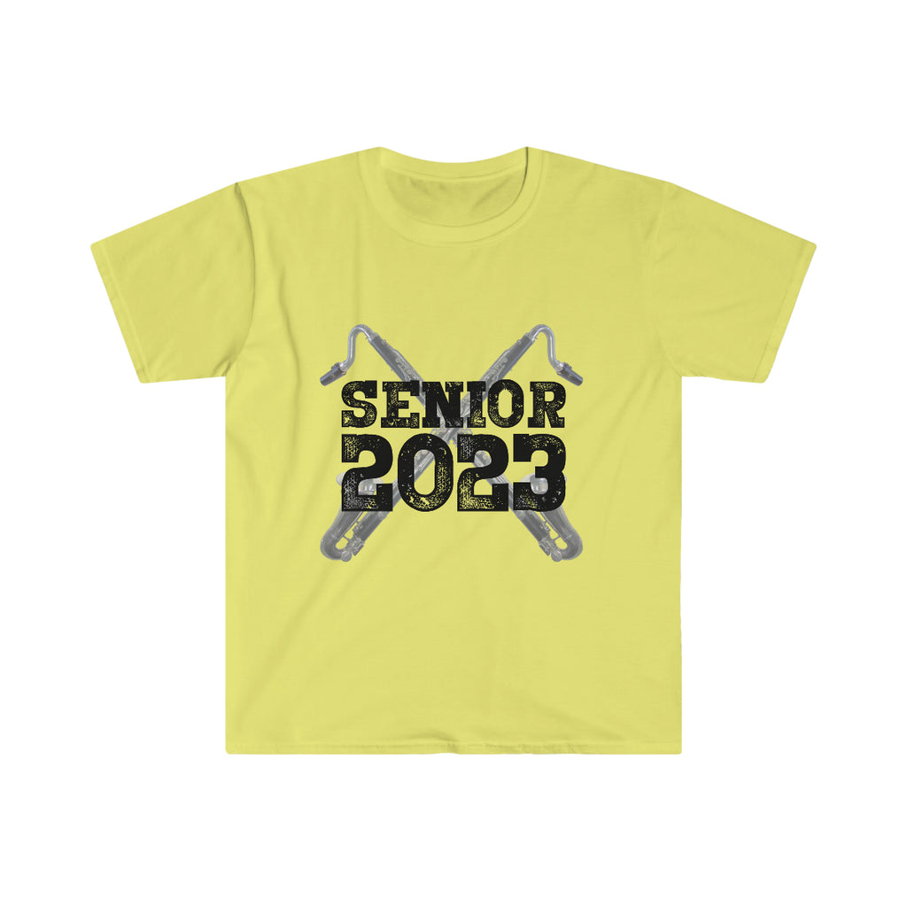 Senior 2023 - Black Lettering - Bass Clarinet - Unisex Softstyle T-Shirt