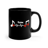 Tuba - Heartbeat - 11oz Black Mug