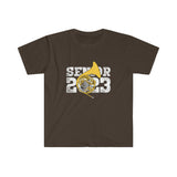 Senior 2023 - White Lettering - French Horn - Unisex Softstyle T-Shirt