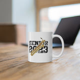 Senior 2023 - Black Lettering - Bari Sax - 11oz White Mug