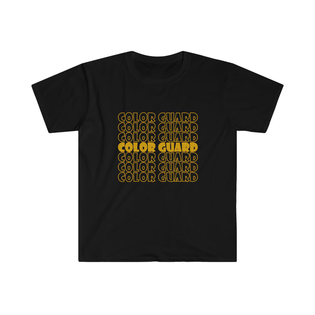 Color Guard - Retro - Gold - Unisex Softstyle T-Shirt