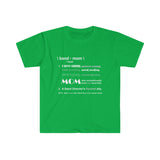 Band Mom Definition - White - Unisex Softstyle T-Shirt