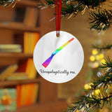 Unapologetically Me - Rainbow - Color Guard 6 - Metal Ornament