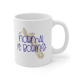Normal Is Boring - Bari Sax - 11oz White Mug