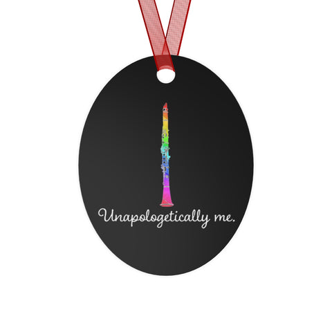 Unapologetically Me - Rainbow - Clarinet - Metal Ornament
