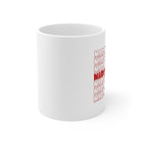Marching Band - Retro - Red - 11oz White Mug