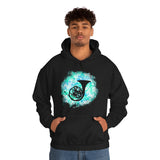 Vintage Turquoise Cloud - French Horn - Hoodie