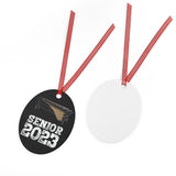 Senior 2023 - White Lettering - Marimba - Metal Ornament