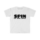 SPIN. Eat. Sleep. Repeat 8 - Color Guard - Unisex Softstyle T-Shirt