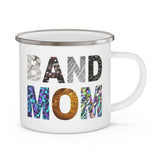 Band Mom - Music Notes - Enamel Camping Mug