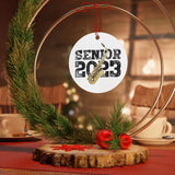 Senior 2023 - Black - Alto Sax - Metal Ornament