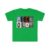 Piano - Artsy Alphabet - Unisex Softstyle T-Shirt