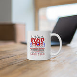 Band Mom - Fancy - Red - 11oz White Mug