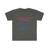 Band Mom Sayings - Multicolor - Unisex Softstyle T-Shirt
