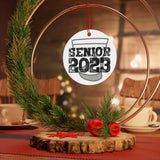 Senior 2023 - Black Lettering - Shako - Metal Ornament