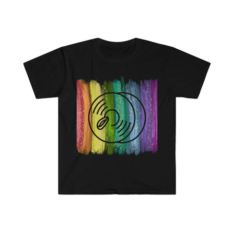Vintage Rainbow Paint - Cymbals - Unisex Softstyle T-Shirt