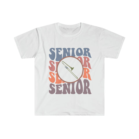Senior Retro - Trombone - Unisex Softstyle T-Shirt