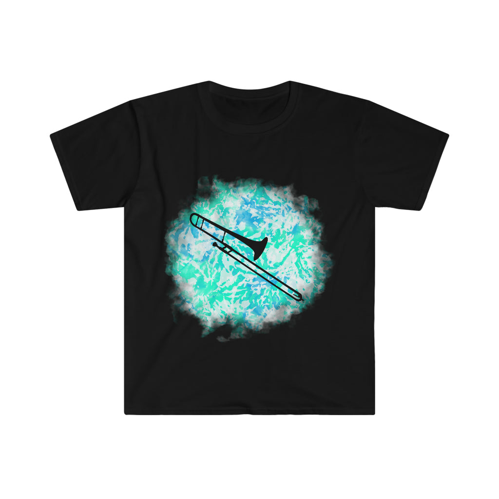 Vintage Turquoise Cloud - Trombone - Unisex Softstyle T-Shirt