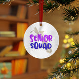 Senior Squad - Bari Sax - Metal Ornament