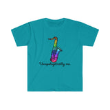 Unapologetically Me - Rainbow - Tenor Sax - Unisex Softstyle T-Shirt